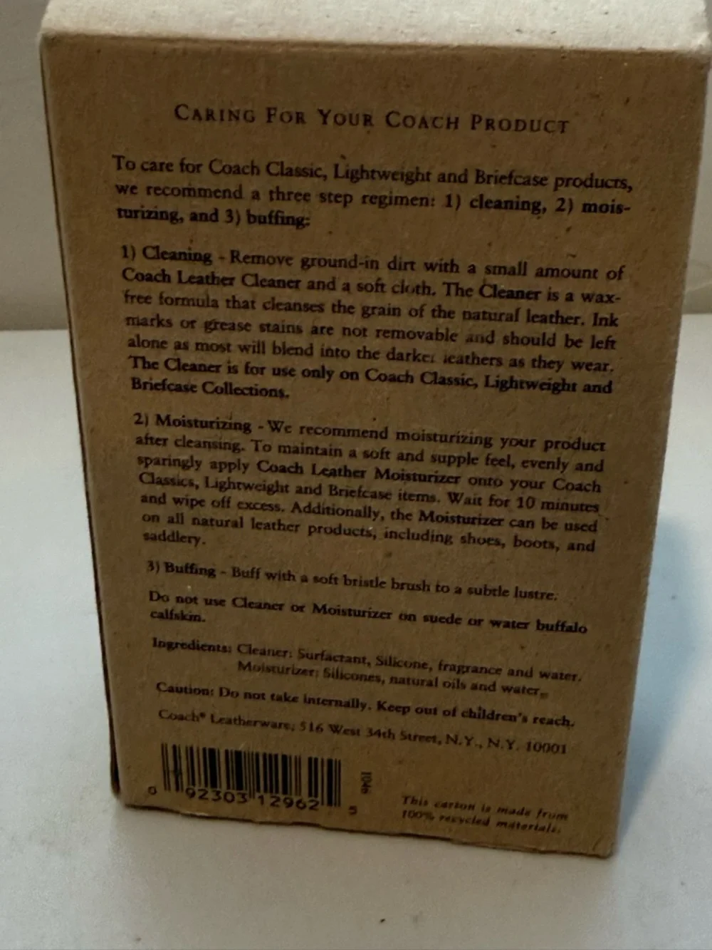 Coach Leather Cleaner And Moisturizer New In Box - Picture 4 of 7